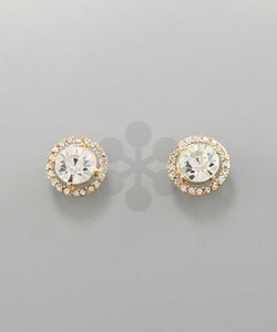 Mini Rhinestone Stud Earrings