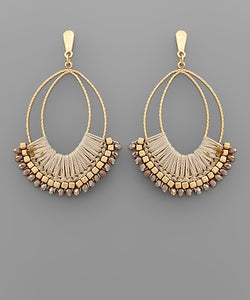 Date Night Mocha Statement Earrings