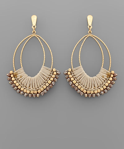 Date Night Mocha Statement Earrings