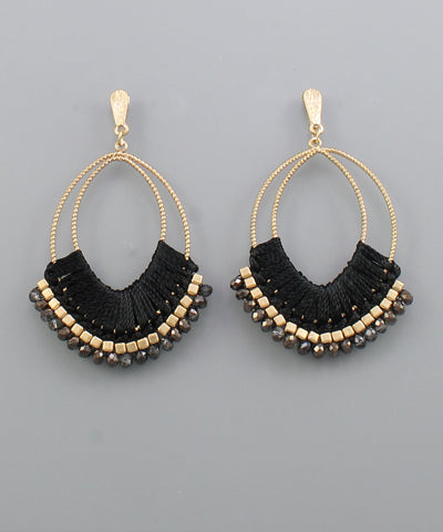 Date Night Black Statement Earrings