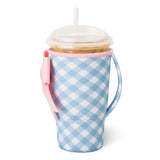 Swig- Gingham Iced Cup Coolie (Large)