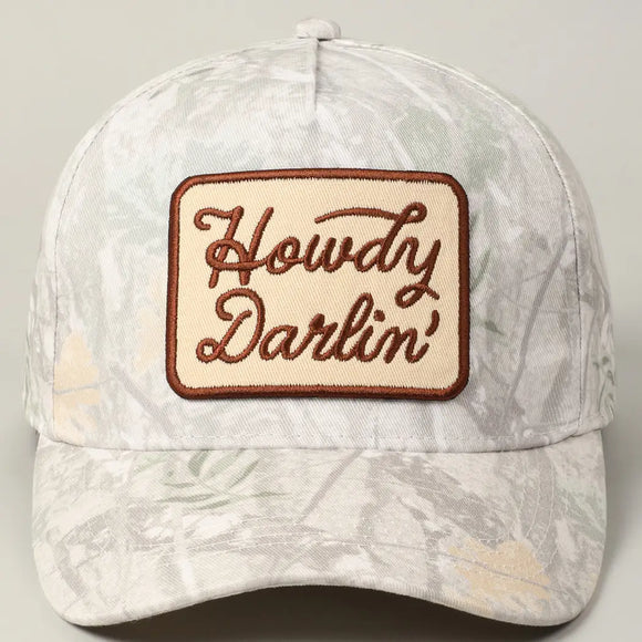 Howdy Darlin' Trucker Hat- Beige