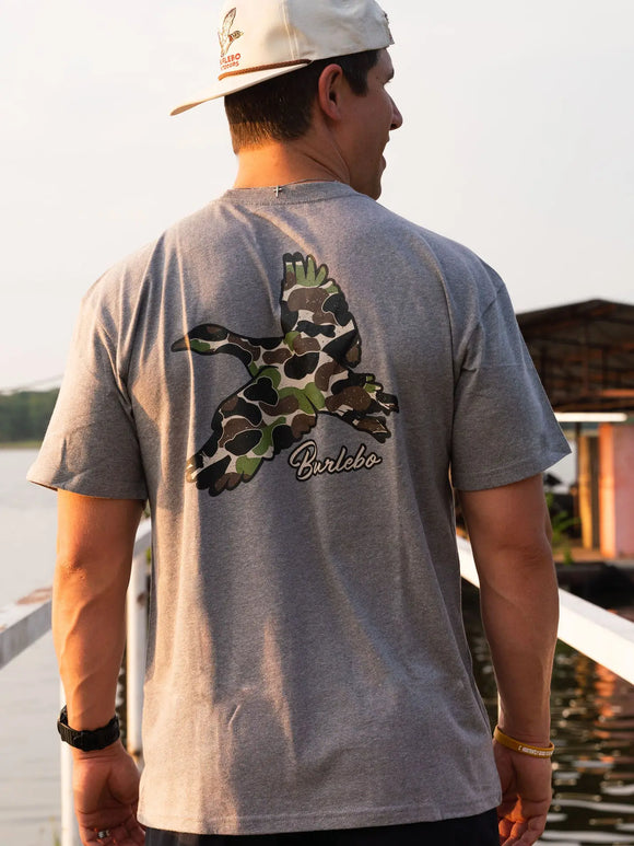 Burlebo Men’s Shirt- Flying Throwback Duck