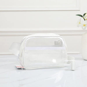 Game Day Clear Fanny Pack- White