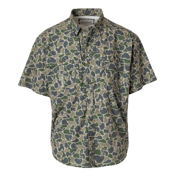 Fieldstone Button Down- Backwoods Camo