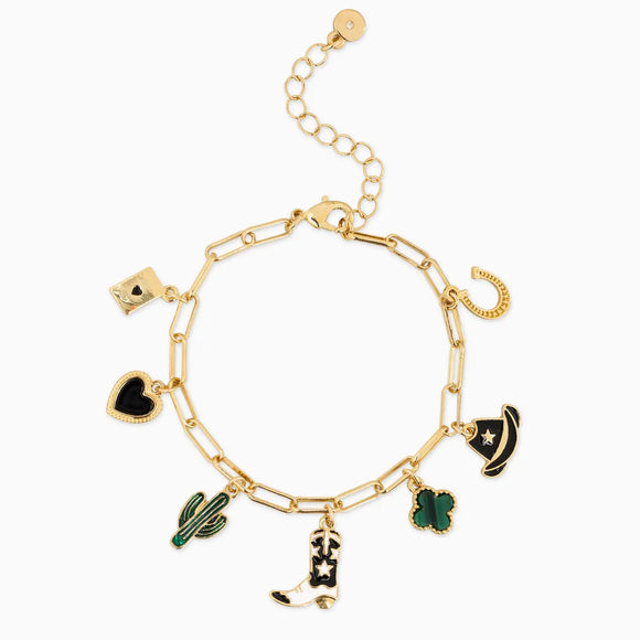 Bright Western Multi Charm Bracelet