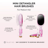 Teleties Mini Detangler Hair Brush for Medium Hair- Pinch me!