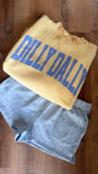 Dilly Dally Mockneck Sweatshirt- Yellow