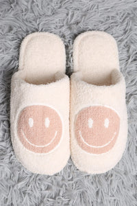 Smiley Face Slippers- Pink