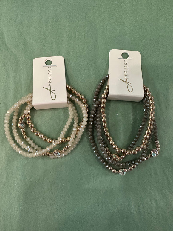Mini Stone Beaded Bracelet Sets