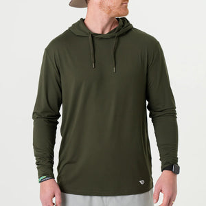 Burlebo Men’s Performance Hoodie- Mallard Green