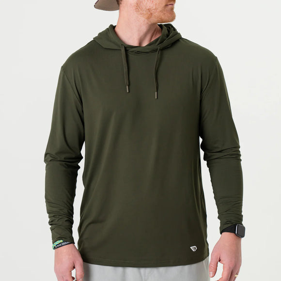 Burlebo Men’s Performance Hoodie- Mallard Green