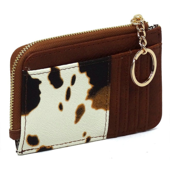 Small Card Wallet- Cow