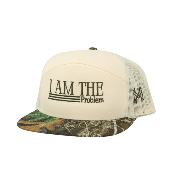 I Am the Problem Mad Hatter Flat Bill-  Edge Camo