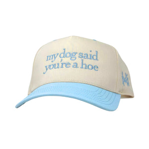 My Dog Said Mad Hatter Hat- Powder Blue