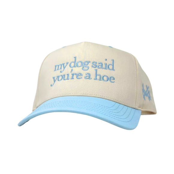 My Dog Said Mad Hatter Hat- Powder Blue