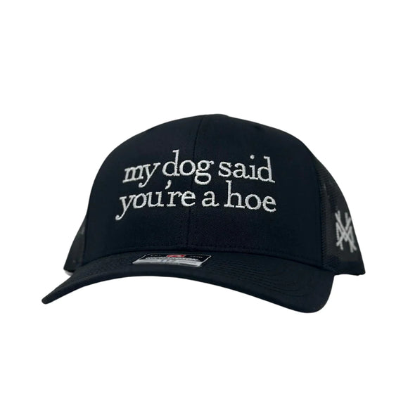 My Dog Said Mad Hatter Richardson Hat- Black