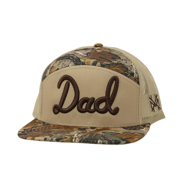 Mad Hatter Dad Flat Bill Hat- Advantage/Khaki