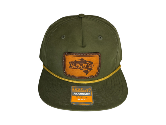 5Alive Richardson Hat- Loden/Gold Rope