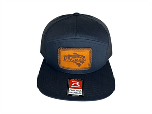 5Alive Richardson Flat Bill Hat- Trucker Navy