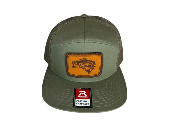 5Alive Richardson Flat Bill Hat- Trucker Loden