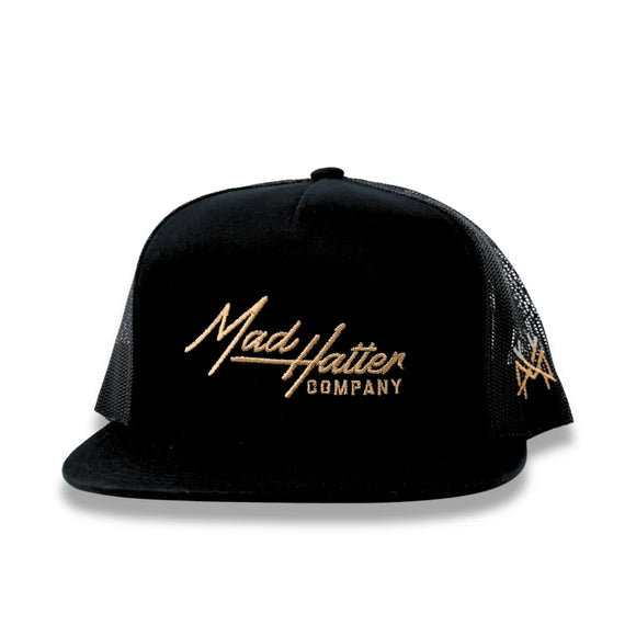 Mad Hatter Richardson Flat Bill Legacy- Black