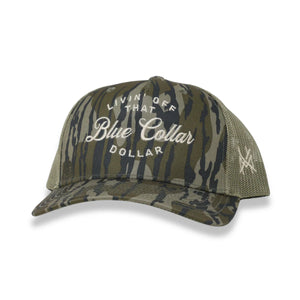 Blue Collar Dollar Mad Hatter Richardson 112 Hat- Bottomland Camo