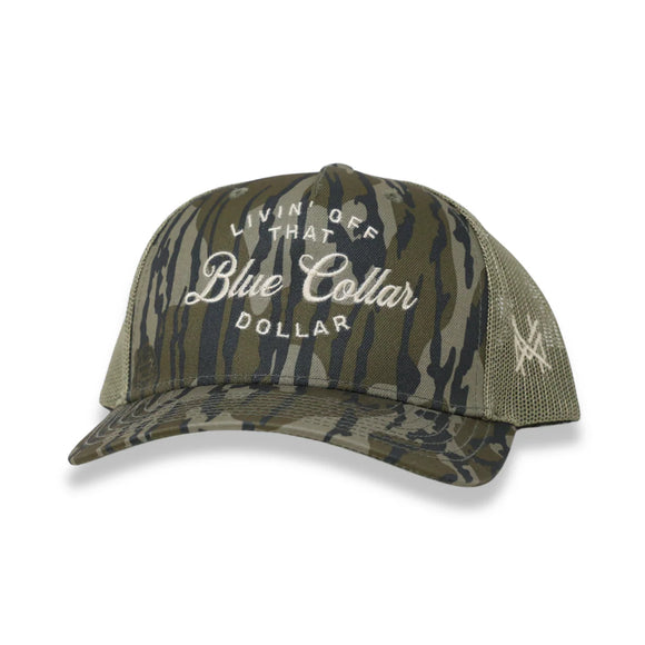 Blue Collar Dollar Mad Hatter Richardson 112 Hat- Bottomland Camo