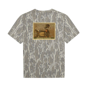 Mad Hatter Duck Stamp TShirt / Bottomland Camo