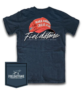 Fieldstone Tee- Red SnapBack