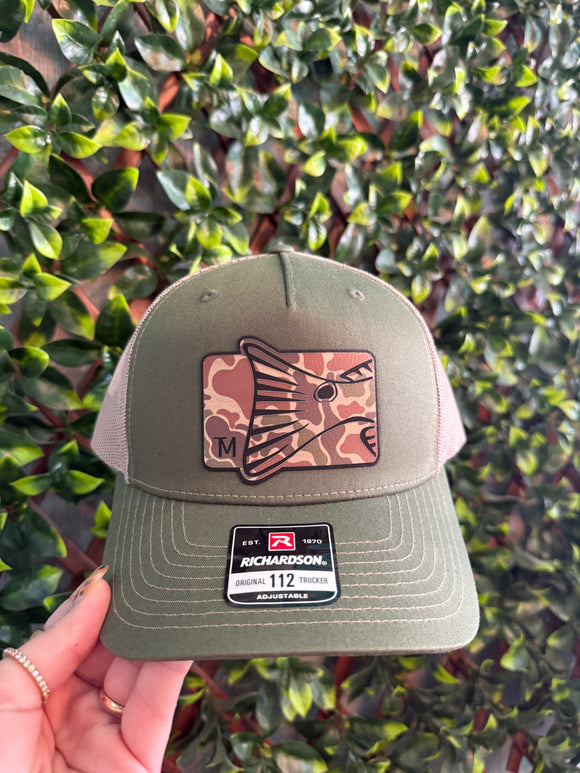 Twisted Moon Richardson Redfish Hat- Loden/ Khaki