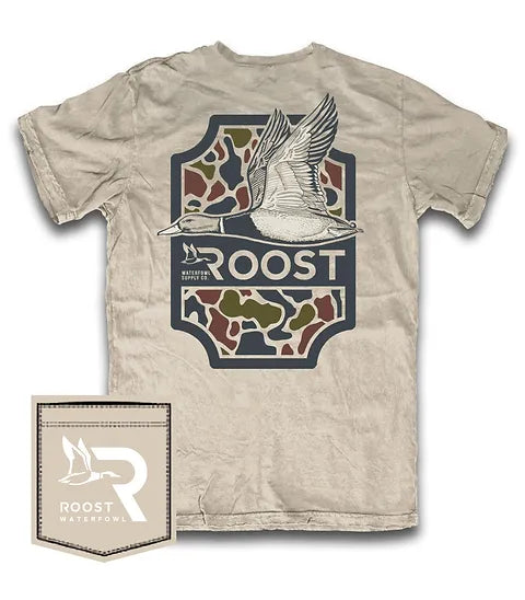 Roost Tee- Camo Shield