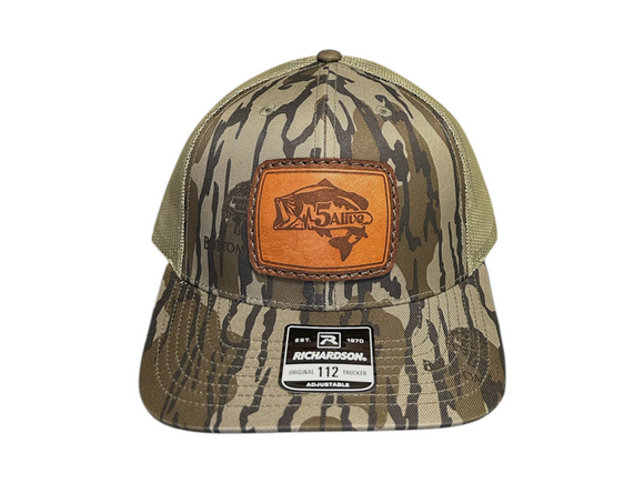5Alive Richardson Hat- Bottomland Camo/ Chestnut Bass