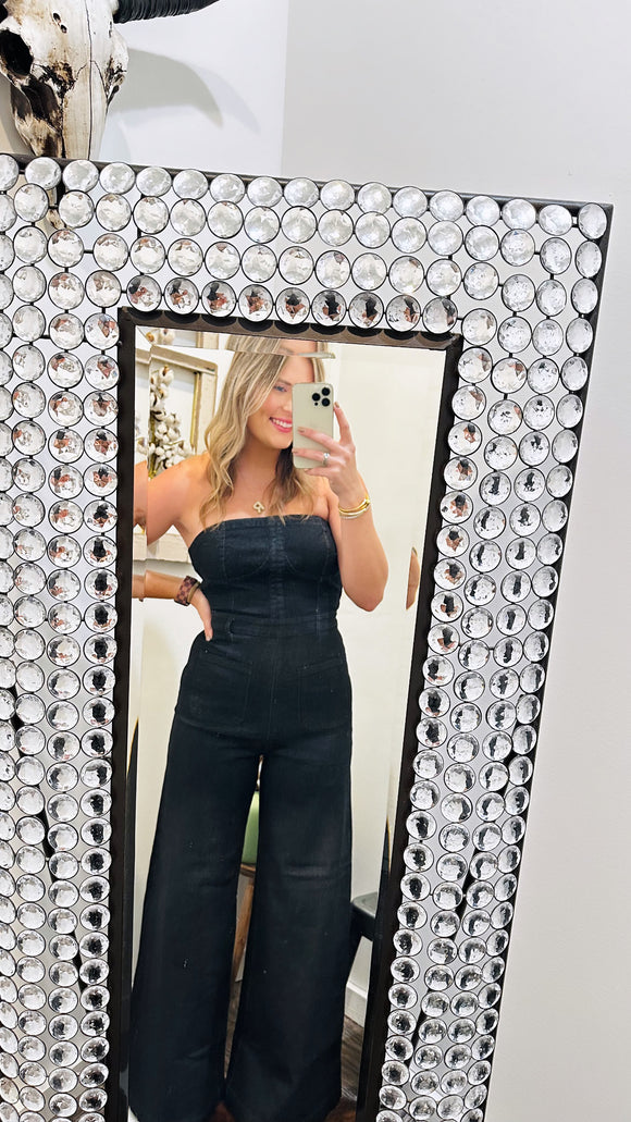 Sophie Wide Leg Denim Jumpsuit