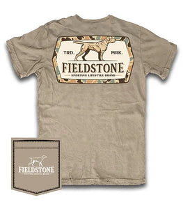 Fieldstone Tee- Lab Camo Logo