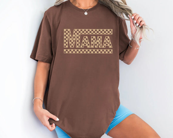 Mama Checkered Tee