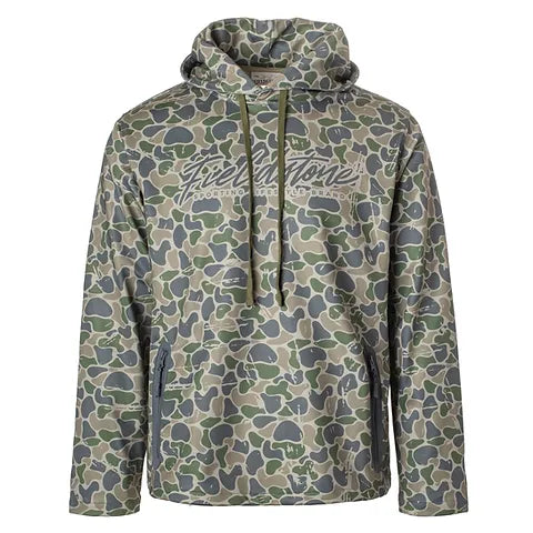 Fieldstone Backwoods Script Camo Hoodie