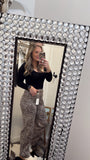 Kiana Leopard Super High Rise Dad Jeans