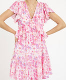 Abbie Floral Mini Ruffle Dress
