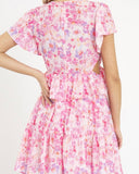 Abbie Floral Mini Ruffle Dress