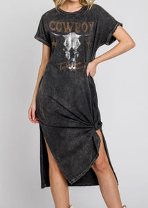 Cowboy Take Me Away T-Shirt Knee Dress
