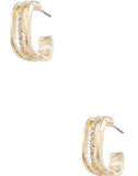 Rhinestone Square Earrings