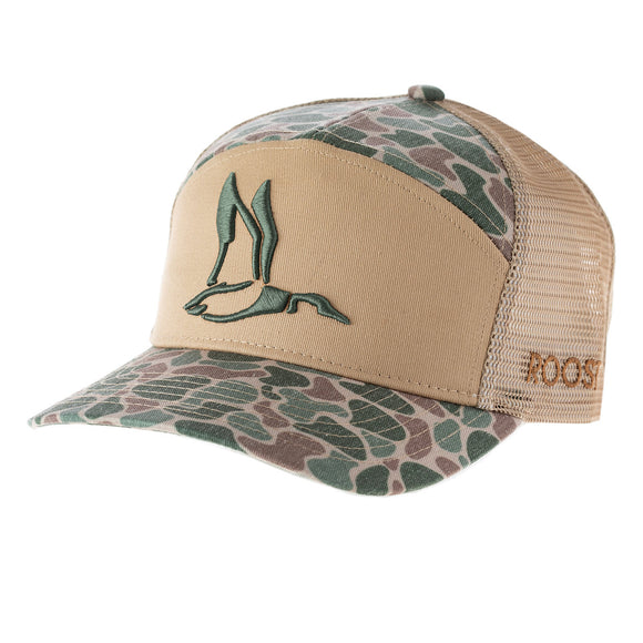 Roost 7 Panel 3D Puff Duck Logo Hat