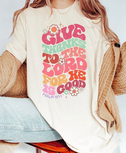 Give Thanks to the Lord Graphic Tee