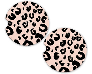 Modern Leopard Car Coasters