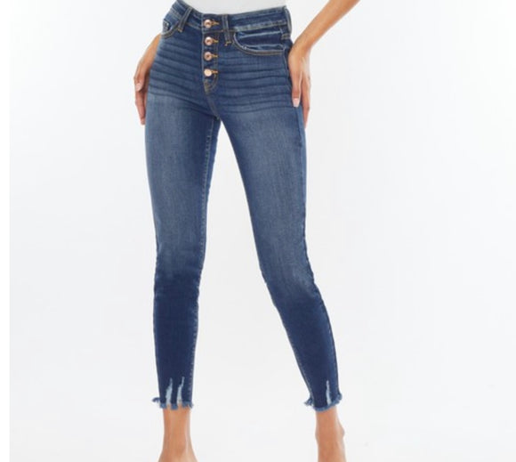 Lyndsee High Rise KanCan Ankle Skinny