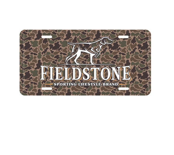 Fieldstone License Plate- Camo