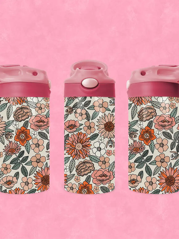 Floral Muse Kids Water Bottle