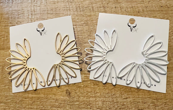Half Daisy Earrings
