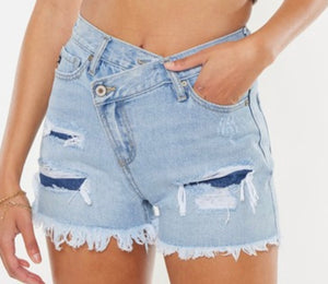 Sidnee High Rise KanCan Crossover Shorts